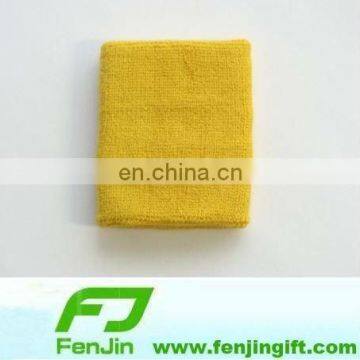 custom terry yellow sport sweatband