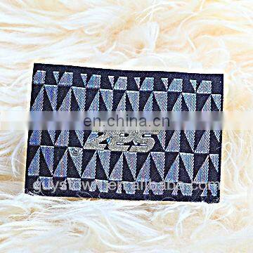 Custom Private Brand Garment Jeans Woven Label With Logo photo-4