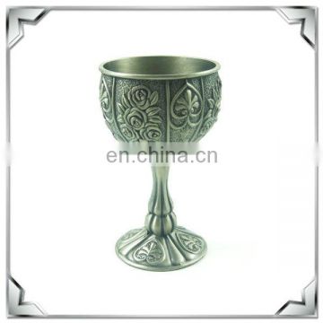 Classical style table decoration zinc alloy metal glass