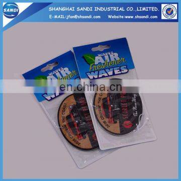 High quality advertising custom paper car air freshener