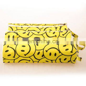 Party Favor Emoji Yellow Smile Face Nylon Ballpen Case Gift