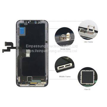 IPhone X LCD Screen and Digitizer Assembly With Frame Replacement-Black photo-2