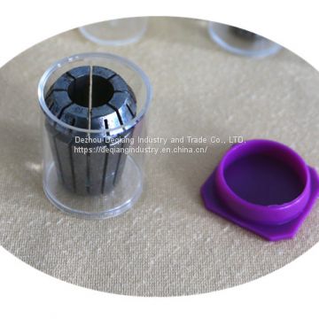 Collet ER32 transparent package small plastic tool box little parts and tool protective storage box 32mm(D) * 38mm(H)