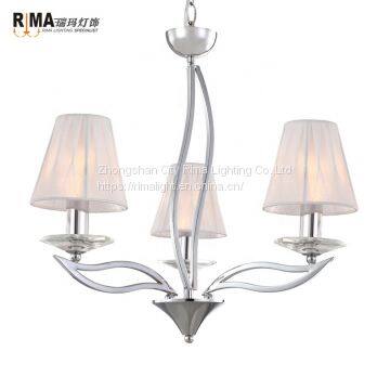 Hot Sale Modern Cheap Chrome Iron Hanging Wedding Chandeliers Lighting for High Ceilings photo-2