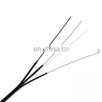 indoor outdoor 1F 2F 4F FTTH fiber optic drop cable with steel wire strength member