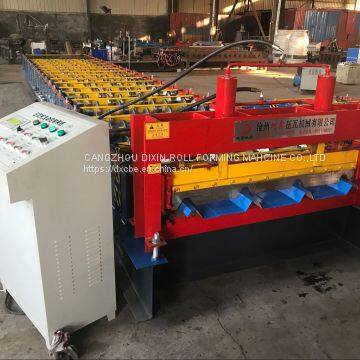 Dixin Full Automatic High Four Wave IBR And Trapezoidal Colored Steel Sheet Metal Roof and Wall Panel Roll Forming Machine photo-2