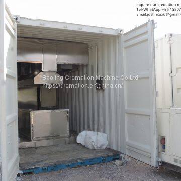 Movable Human Crematorium Incinerator for Human Bodies Factory Supply Cremation Equipment Crematory Machine