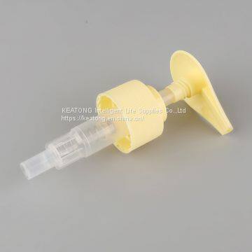 24/410 Wholesale Light Yellow Color Plastic Hand Press Type Liquid Lotion Pump photo-5