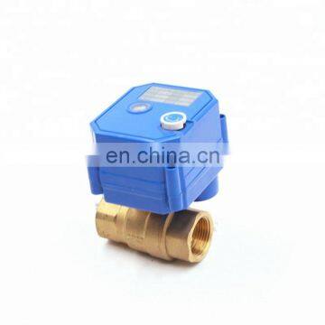 5v 3.6v 110v DN15 DN202 Way Brass Mini Electric Motorized Water Ball Solenoid Valve for Water Leakage Detector Equipment photo-4