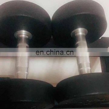 Fitness Equipment Round Head Black pu Barbell Plate photo-5