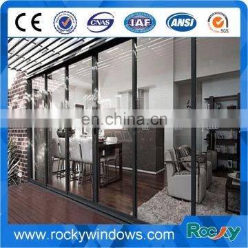Rocky Grey Color Powder Coated Aluminium Sliding Windows photo-4