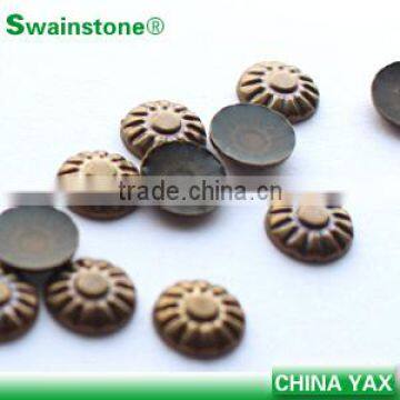 3mm-12mm hotfix copper stud dome,copper dome stud hot fix,hotfix copper dome stud for clothes bags shoes jeans