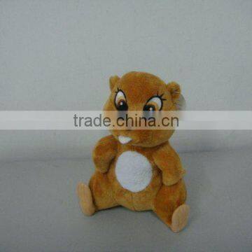 7inch cute plush beaver toy