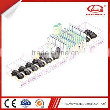 Alibaba Golden Supplier High Efficiency GL-L3 Multi-station Auto Powder Painting Line