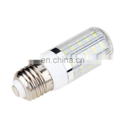 E27 7W 36 SMD 5730 Silver Side Light LED Corn Bulb Pure/Warm White 110V/240V