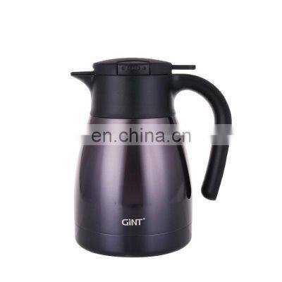 thermal bottle modern hiking portable camping vacuum flask Double wall pump coffee pot stainless steel vacuum thermos flask