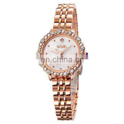 Fashion Ladies Watches Skmei 1799 Female Quartz Watch Women Dress Stainless Steel Strap Watch Reloj Mujer