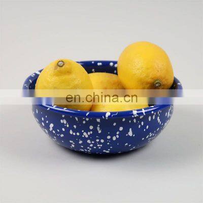 3pcs Unique Size Assorted Airtight Enamel Dotting Salad Storage Bowl Set photo-4