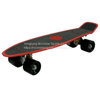 Mini Cruiser Skateboard Retro Style Plastic Skate Board With Colorful Wheels