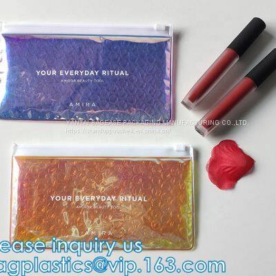 Slider Padded Grip Seal Black Matt Bags, Air Bubble Bag With Slider Zipper, Anti Static Slider Seal, Metallic Glossy Bag photo-2