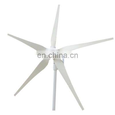 miniature wind turbine 12v/24V low-speed generator household small wind energy 500w wind turbine horizontal axis