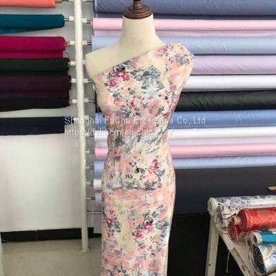 Plain Style Poplin Digital 100% Cotton Printed Fabrics For Clothing photo-3