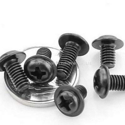 Steel Cross Recessed Phillips Pan Head Machine Screw With Collar