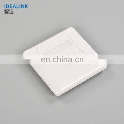Factory Wholesale Telecommunication Ethernet Cable 1 Port Network Face Plate photo-2
