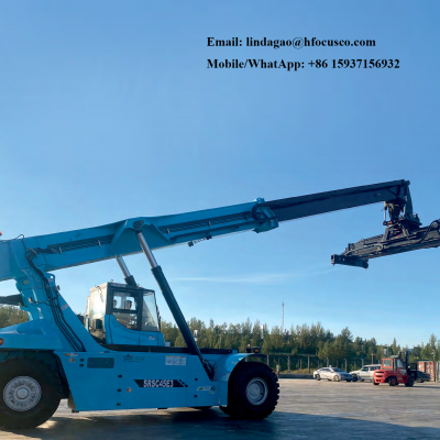 Port Equipment,container handler,China Brand New 45 Ton Reach Stacker Crane Container Reach Stacker SRSC45H1