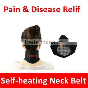 Healthcare tourmaline magnetic heated neck wrap