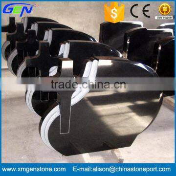 Wholesale Chinese Absolute Black Granite Tombstone