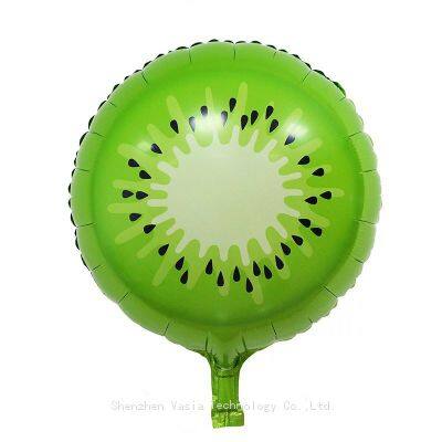 Custom 18-inch Fruit Aluminum Foil Balloons Watermelon Orange for Kids' Party Decor Wholesale Birthday Supplies
