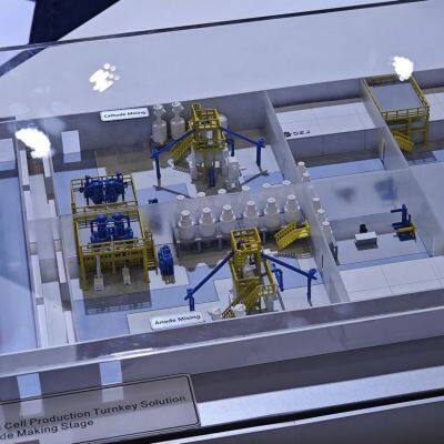 Manufacturer of Sand Table Model for Battery Production Line