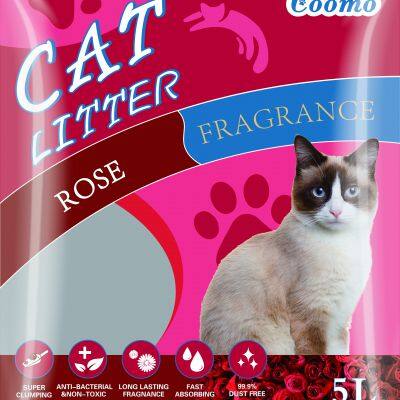 Быстро сгущающаяся, безпыльная котячья туалетная насадка для OEM/частной маркировки