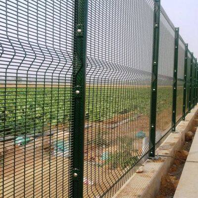 Высокобезопасная сварная сетка с порошковым покрытием 358, антивзломная и антирезкая ограда, высокобезопасная заборная сетка для Южной Африки