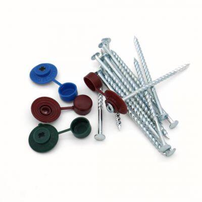 Galvanized IBR Roof Nails with Washer - 1000pcs/Box, Custom Sizes Available