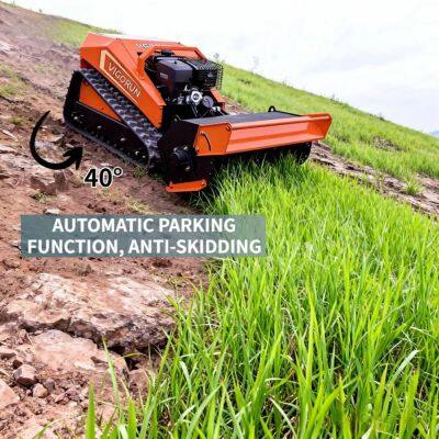 Vigorun 420CC Gasoline Engine Industrial Cordless Remote Control Flail Mower Strong Power Petrol Engine photo-4