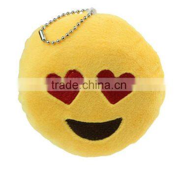 Plush emoji keychain