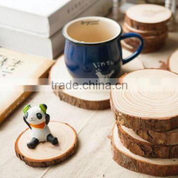 Timber Wooden Coasters, Wood Cup Coasters With Bark
