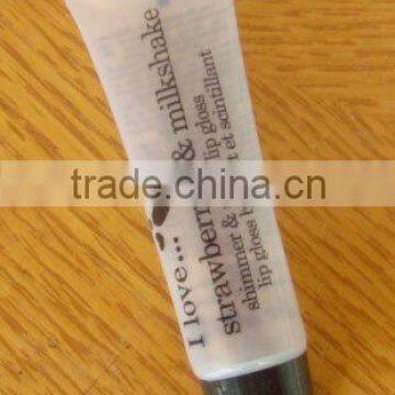 cosmetic tube for lip gloss,clear plastic tube