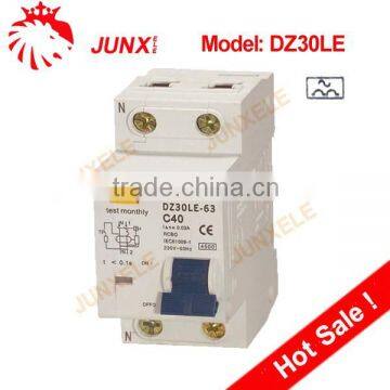 1P+N type A RCBO with DC impulse protect