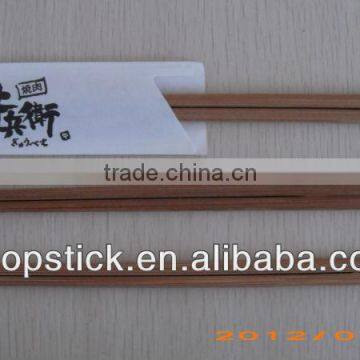 with logo paper sleeve disposable charry chopsticks