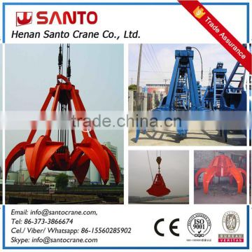 Electric Hydraulic Double Petal Grab For Bulk Cargo