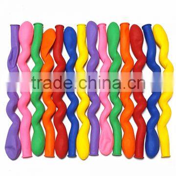 Wholesale Cheap Colorful Long Spiral Shaped Screw Twisting Balloon