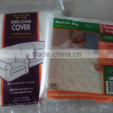 PE mattress covers bags for King/Queen/Full Beds