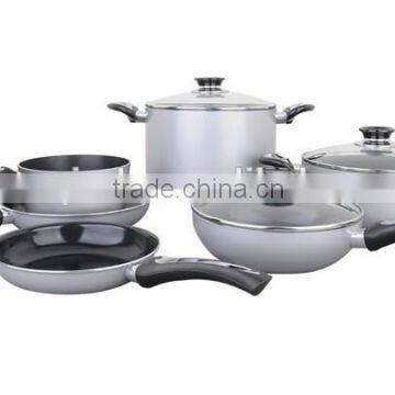 7 PIECES NON STICK PRESSED ALUMINUM COOKWARE SET photo-3