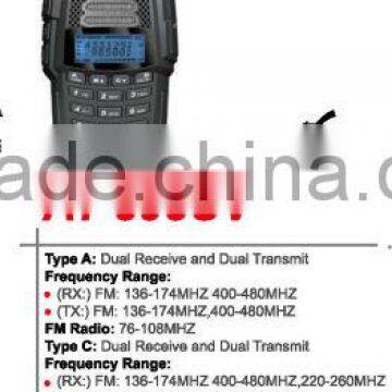 AT-398UVD Dual Band Handheld Radio