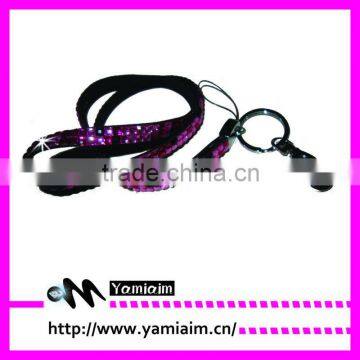 New Fashion Rhinestone lanyard with cheapest price for USA market--More than 30 colors for your choice