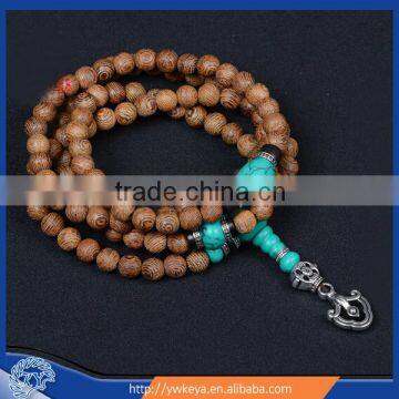 8mm Wenge Wood Prayer Beads, wood mala bead necklace ,108 beads japa mala