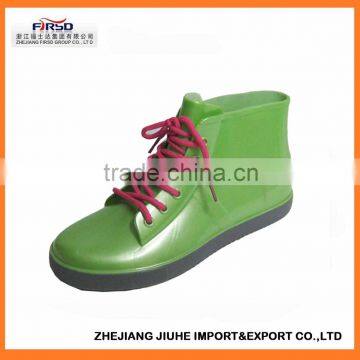 Women latest fashion pvc rain boots 2014